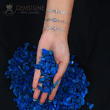 Moonstone Bracelet-Divine Blessing - Gemstone Silver Jewelry