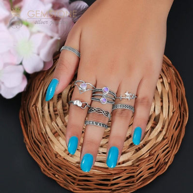 Moonstone Ring-Twining Signets