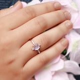 14k Rose Gold Vermeil Moonstone Ring - Opulent - gemstonesilverjewelryus