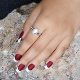 Moonstone Ring-Orb Of Night