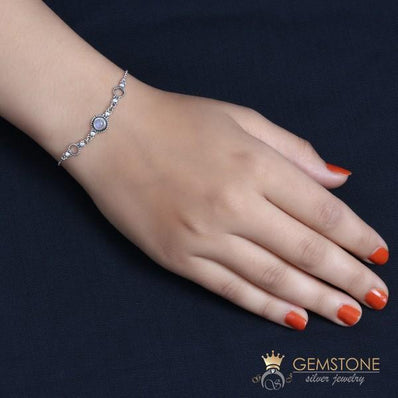 Moonstone Bracelet-Moon Constellations - gemstonesilverjewelryus