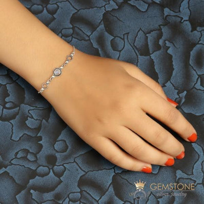 Moonstone Bracelet-Moon Constellations - gemstonesilverjewelryus