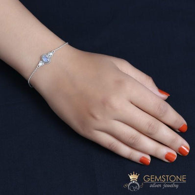 Moonstone Bracelet-Dandy Trinket - gemstonesilverjewelryus
