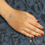 Moonstone Bracelet-Moonflower - gemstonesilverjewelryus