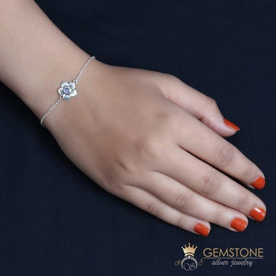 Moonstone Bracelet-Young Floret - gemstonesilverjewelryus