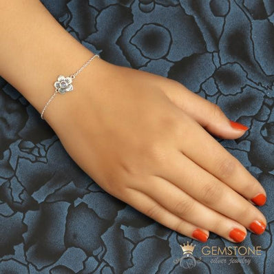 Moonstone Bracelet-Young Floret - gemstonesilverjewelryus