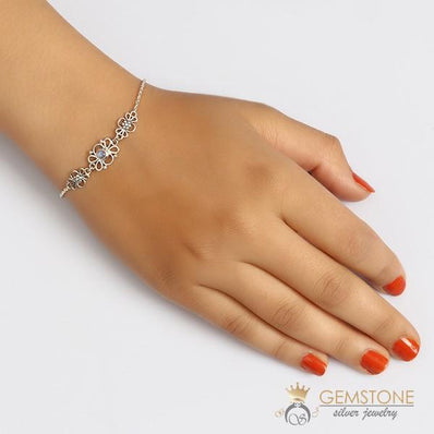 Moonstone Bracelet-Mystical Bouque - gemstonesilverjewelryus