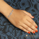 Moonstone Bracelet-Mystical Bouque - gemstonesilverjewelryus