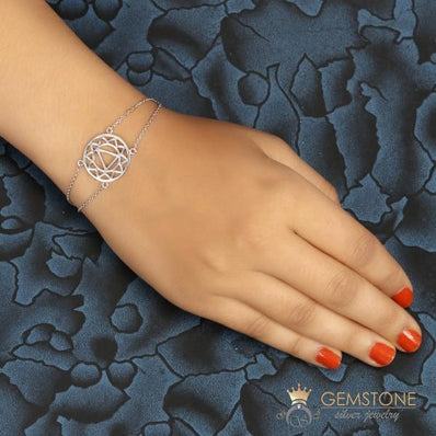 925 STERLING SILVER -SOLAR PLEXUS CHAKRA BRACELET - Gemstone Silver Jewelry