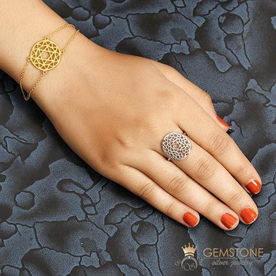 925 STERLING SILVER -CROWN CHAKRA RING - Gemstone Silver Jewelry