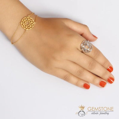 925 STERLING SILVER -SACRAL GOOD KARMA RING - Gemstone Silver Jewelry