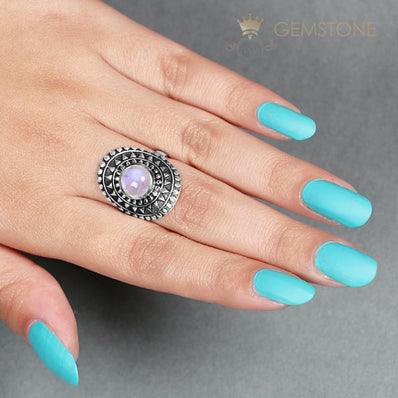 Moonstone Ring-Gleaming Planet