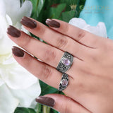 Moonstone Ring-Wisdom & Vigor - gemstonesilverjewelryus