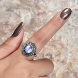 Moonstone Ring-Victorian Marvel - gemstonesilverjewelryus