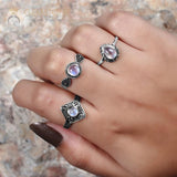 Moonstone Ring-Purity Drop - gemstonesilverjewelryus