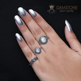 Moonstone Ring-Magical Alchemy - Gemstone Silver Jewelry