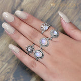 Moonstone Ring-Sneaky Light - gemstonesilverjewelryus