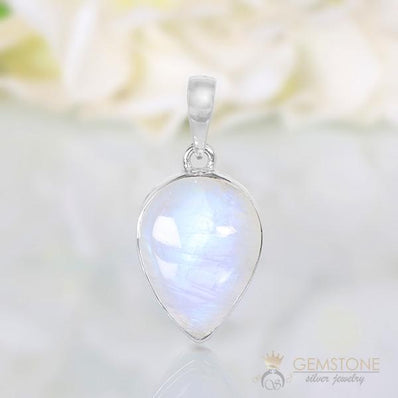 Moonstone Pendant-Orbit Teardrop