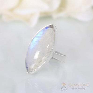 Moonstone Ring-Edged Poise