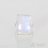Moonstone Ring-Squared Flair