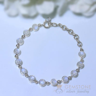 Moonstone Bracelet-Dawn To Dusk - Gemstone Silver Jewelry