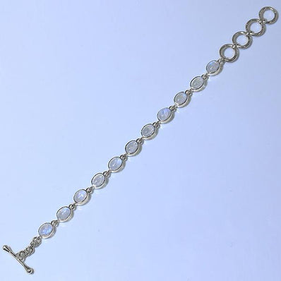 Moonstone Bracelet-Entrancing Adonis - Gemstone Silver Jewelry