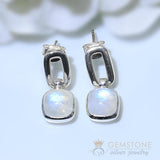 Moonstone Earring-Secret Resolve - Gemstone Silver Jewelry