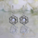 Moonstone Earring-Blossom - Gemstone Silver Jewelry