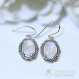 Moonstone Earring-Blue Moon - Gemstone Silver Jewelry