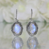 Moonstone Earring-Blue Moon - Gemstone Silver Jewelry