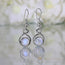 Moonstone Earring-Braided Mermaid