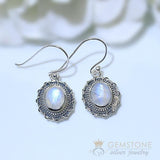 Moonstone Earring-Centurion - Gemstone Silver Jewelry