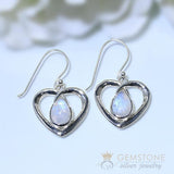 Moonstone Earring-Cherishing Bond - Gemstone Silver Jewelry