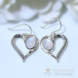 Moonstone Earring-Cupid - Gemstone Silver Jewelry