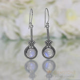Moonstone Earring-Delightful Zealot - Gemstone Silver Jewelry