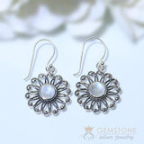 Moonstone Earring-Delphi - Gemstone Silver Jewelry