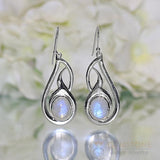 Moonstone Earring-Enchanting Aura - Gemstone Silver Jewelry