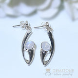 Moonstone Earring-Eternia - Gemstone Silver Jewelry