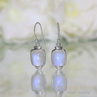 Moonstone Earring-Flawless Dream - Gemstone Silver Jewelry