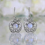 Moonstone Earring-Forbidden Fruit - Gemstone Silver Jewelry
