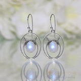 Moonstone Earring-Helene Sterling - Gemstone Silver Jewelry