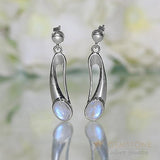 Moonstone Earring-Intense Passion - Gemstone Silver Jewelry