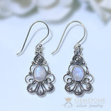 Moonstone Earring-Lunar Vigor - Gemstone Silver Jewelry