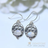 Moonstone Earring-Lustrous Whisper - Gemstone Silver Jewelry