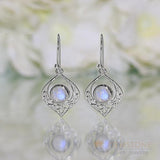 Moonstone Earring-Night Soul - Gemstone Silver Jewelry