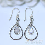 Moonstone Earring-Novel Retreat - Gemstone Silver Jewelry