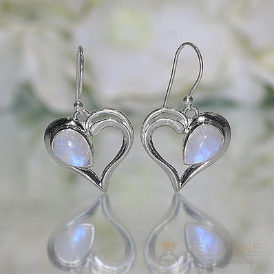 Moonstone Earring-Passionate Love - Gemstone Silver Jewelry