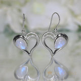 Moonstone Earring-Passionate Love - Gemstone Silver Jewelry