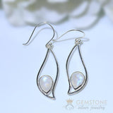 Moonstone Earring-Precious Oculus - Gemstone Silver Jewelry