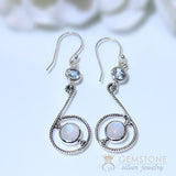 Moonstone Earring-Remarkable Willow - Gemstone Silver Jewelry